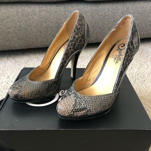 Seychelles Snake Skin Heels - 6.5